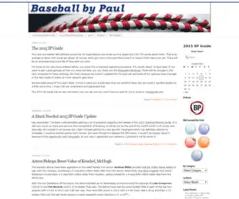 Paulsporer.com(Baseball By Paul) Screenshot