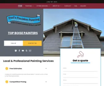 Paulsprecisionpaintingllc.com(Painters Boise Idaho) Screenshot