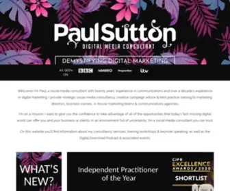 Paulsutton.co(Social Media Consultant & Digital Marketing Training London) Screenshot