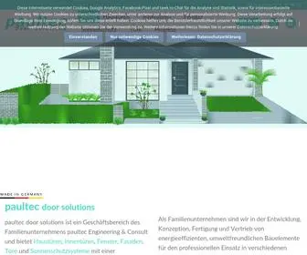 Paultec.de(Paultec door solutions) Screenshot