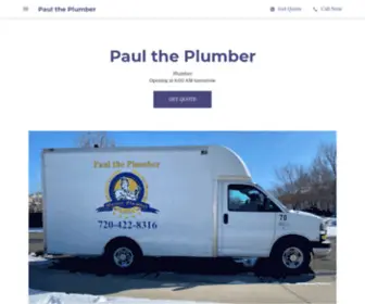 Paultheplumber.org(Paul the Plumber) Screenshot