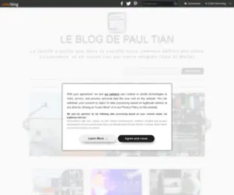 Paultian.fr(Le blog de Paul Tian) Screenshot