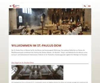 Paulusdom.de(Bistum Münster) Screenshot