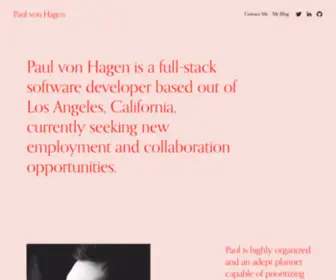 Paulvonhagen.com(Paul von Hagen) Screenshot