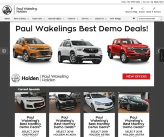 Paulwakelingholden.com.au(Service Holden) Screenshot