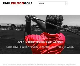 Paulwilsongolf.com(Golf Instruction) Screenshot