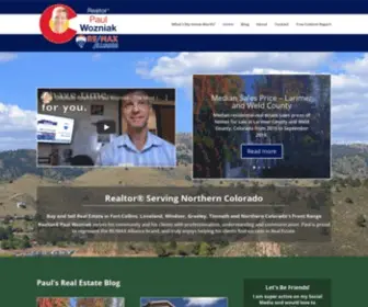 Paulwozniak.com(Fort Collins Realtor® Paul Wozniak) Screenshot