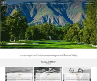 Paumavalleycc.com(Pauma Valley Country Club) Screenshot