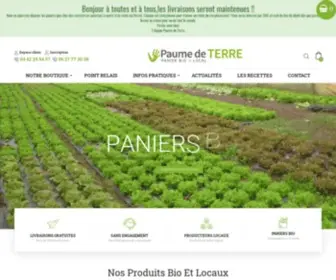 Paumedeterre.fr(Panier bio et local Paumedeterre) Screenshot