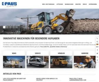 Paus.de(Hermann Paus Maschinenfabrik GmbH) Screenshot