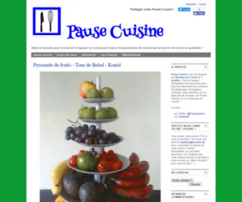 Pausecuisine.fr(Pause Cuisine) Screenshot