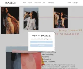 Pausefashion.in(PAUSE FASHION) Screenshot