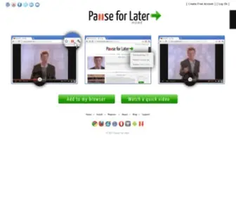 Pauseforlater.com(Pause For Later (Beta)) Screenshot