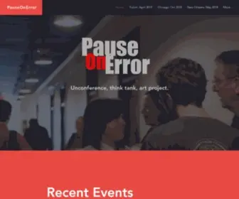 Pauseonerror.com(Unconference) Screenshot