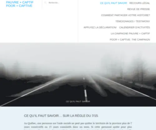 Pauvreetcaptif.com(Pauvre) Screenshot