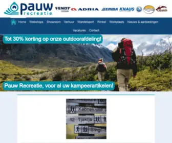 Pauwrecreatie.nl(Alles op kampeergebied) Screenshot