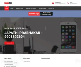 Pavancomputers.com(Pavan bulk SMS) Screenshot