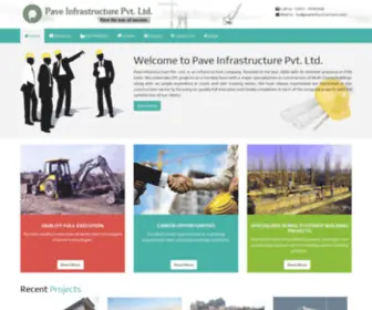 Paveinfrastructure.com(Pave Infrastructure Pvt) Screenshot