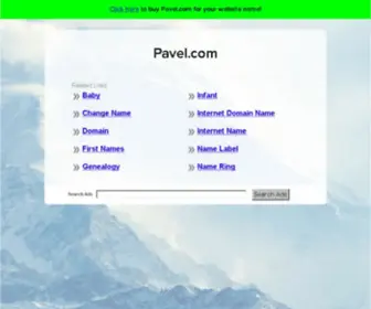 Pavel.com(The Leading Genealogy Site on the Net) Screenshot