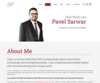 Pavelsarwar.com(Pavel Sarwar) Screenshot