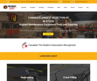 Pavementdepot.ca(Pavement Depot) Screenshot