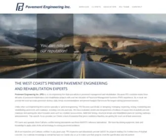 Pavementengineering.com(Pavement Engineering Inc) Screenshot