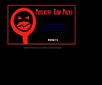 Pavementsaw.org(Pavement Saw Press) Screenshot