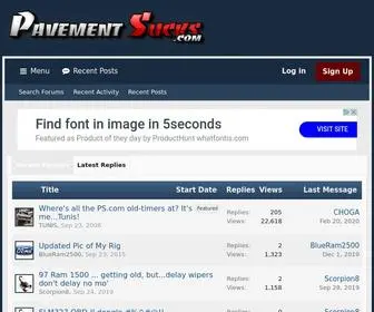 Pavementsucks.com(Pavement Sucks) Screenshot