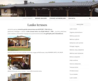 Pavesine.eu(Pavėsinės standartinės ir gaminamos pagal pageidavimus) Screenshot