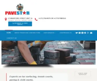 Pavestar.co.za(Pavestar Contractors) Screenshot