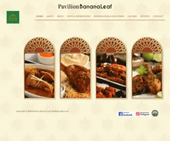 Pavilionbananaleaf.com(Pavilion Banana Leaf) Screenshot