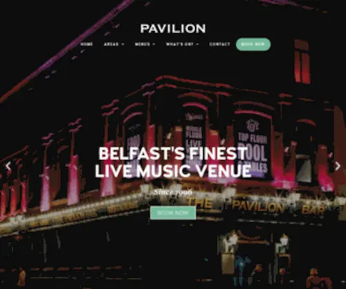 Pavilionbelfast.com Screenshot