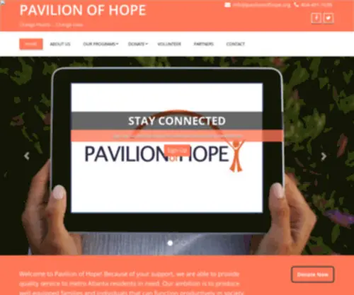 Pavilionofhope.org(Change Hearts) Screenshot