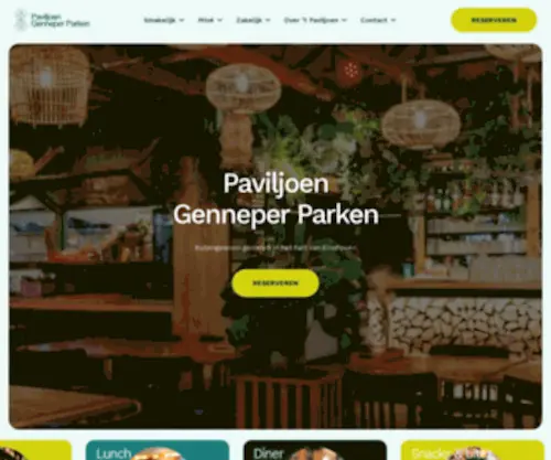 Paviljoengenneperparken.nl(Paviljoen Genneperparken) Screenshot