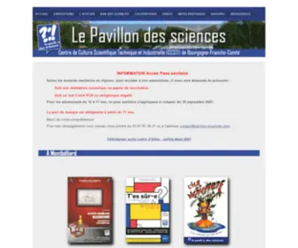 Pavillon-Sciences.com(Le pavillon des sciences) Screenshot