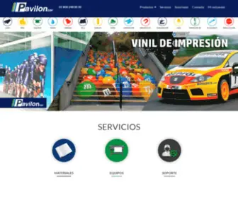 Paviloncor.com.mx(Papeles Vinilos y Lonas Cor) Screenshot