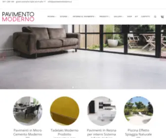 Pavimentomoderno.it(Prodotti innovativi facili da applicare) Screenshot