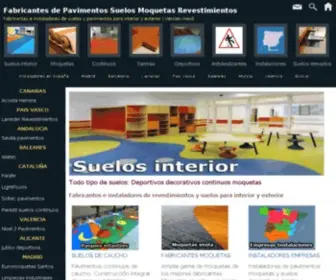 Pavimentosonline.com(Suelos para interior. Fabricantes de pavimentos en España) Screenshot