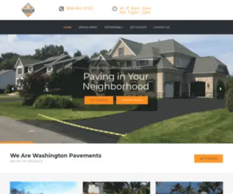 Pavingdc.com(Washington Pavements) Screenshot