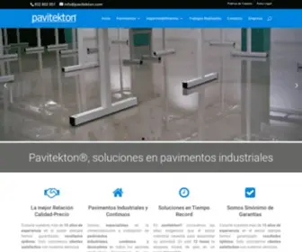 Pavitekton.com(Pavimentos industriales y contínuos en Barcelona) Screenshot