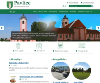 Pavlice.sk(Obec Pavlice) Screenshot