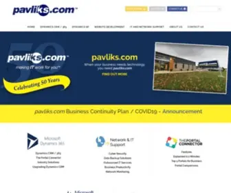 Pavliks.com(Provides network and IT solutions including) Screenshot