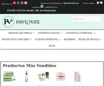 Pavlovasonline.com(PAVLOVA's: Productos para el Cabello) Screenshot