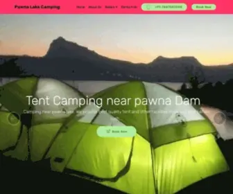 Pavnalakecamp.com(Pawna lake camping) Screenshot