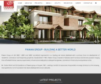 Pawangroup.com(Vadodara real estate projects) Screenshot