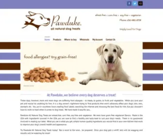 Pawduketreats.com(All Natural Dog Treats) Screenshot