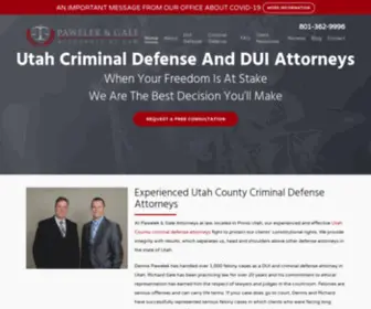 Paweleklaw.com(Utah County Criminal Defense Attorneys) Screenshot