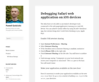 Pawelgoscicki.com(Paweł Gościcki) Screenshot