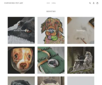 Pawesomepetart.com(Pawesome Pet Art) Screenshot