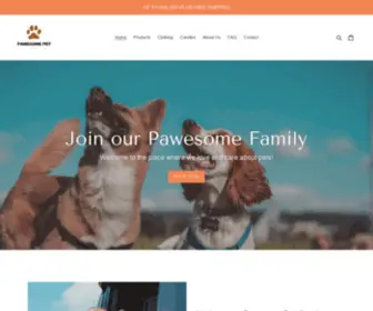 Pawesomepetgoods.com(NR 1 ONLINE TRUSTED PET STORE) Screenshot